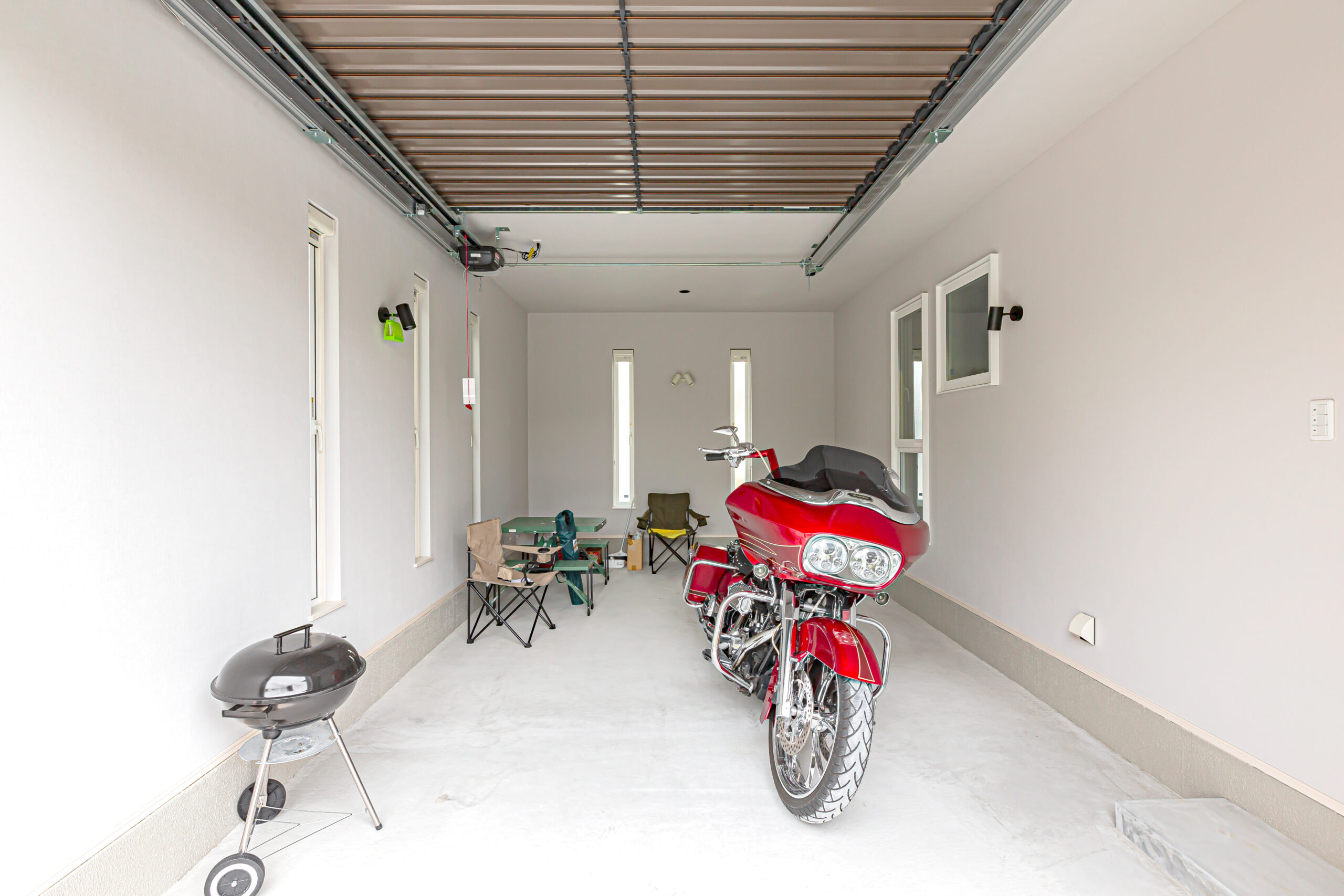 バイクを楽しむガレージ